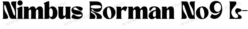 Nimbus Rorman No9 L字体转换
